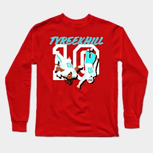 Tyreek Hill 10 - miami dolphins Long Sleeve T-Shirt